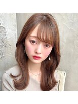 プラチナ(PLATINA)&nbsp;くびれヘア/韓国/透け感/くすみカラー/ロング/ベージュカラー