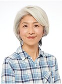 60代グレイヘアの方に◎ショートボブ