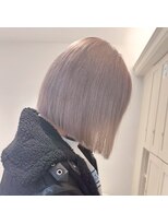 ベレーザ 渋谷(BELEZA)&nbsp;6690ブロンドベージュハイトーンカラー切りっぱなし韓国ボブ