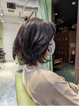 ネウィサリュー 立川(newi saLyu) ボブパーマ/ショートレイヤー/顔まわりカット/ニュアンスパーマ
