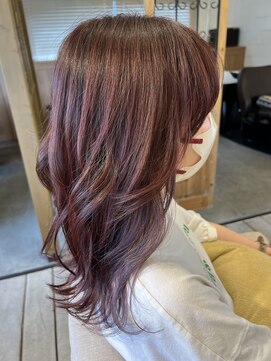 アングリッド(un gird) ピンクカラー×パープルグレー