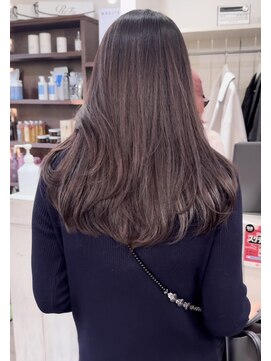 カラ フクオカ 天神(Cara FUKUOKA) 【ラベンダーブラウン★ローレイヤー】《うる艶水素カラー》