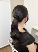 シンプル×タイト×ポニーテール