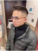 スキンフェードジェットモヒカン短髪ベリーショートワイルド