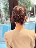 結婚式参列者ヘアセット
