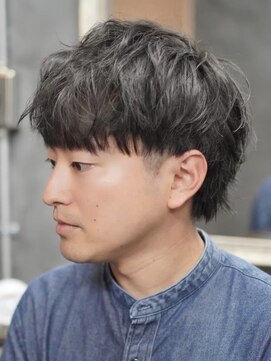 ノーエン(noen) 波巻きスパイラルパーマウルフカットツイストパーマメンズパーマ