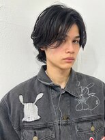 ポーチバイハニー オモテサンドウ(PORCH by HONEY omotesando)&nbsp;ウルフレイヤー韓国マッシュブルーブラックグレーハイライト2