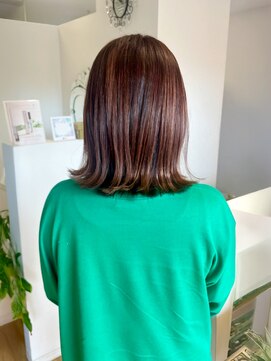 アビエクレール 河内花園(abije claire) 美髪レイヤーミディ【河内花園/髪質改善/白髪ぼかし】