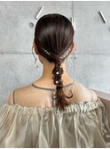編み下ろしヘアセット