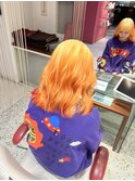 フレッシュなオレンジ×レッドグラデカラー