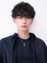 イルハバナ 渋谷(ill HAVANA) 束間/短髪/黒髪/ツーブロック/刈り上げ/モテ/センターパート