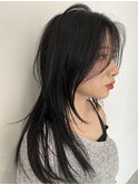 暗髪ロング×フェイスレイヤー/小倉