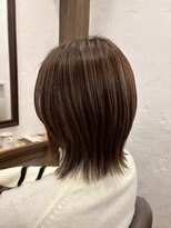 アミリー ひたち野うしく店(Amily)&nbsp;ハイライトバレイヤージュダブルカラーケアブリーチ20代30代