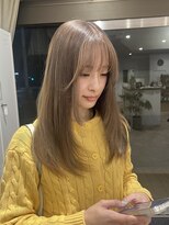 オーダイム(ou' dime) ケアブリーチレイヤーカットハイミルクティーベージュ