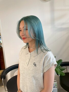  fit stand 千葉/ショートボブ/カット/パーマ/ダブルカラー/トリートメント/縮毛矯正 イメチェン/ピンクベージュ/アンブレラカラー[千葉]