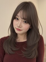 リリット(ReLit)&nbsp;ハイライト髪質改善オリーブグレーココアベージュ黒髪クラゲヘア