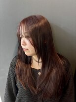 ネイビー(Navy)&nbsp;ロングレイヤー/チェリーレッド