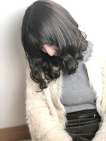 エルパティオ(EL PATIO) オフェロ 抜け感ハイライト ダークグレー