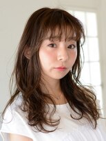 アース 五反田店(HAIR&MAKE EARTH) シースルーバングが大人可愛い、ライトウエットウエーブ