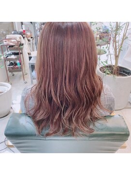 ミューズジャルダン(MUSE jardin) ピンクベージュ×セミロング