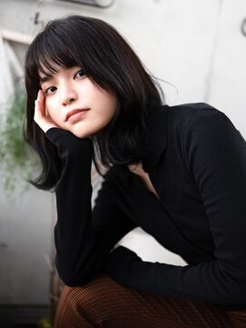 ホロン 池袋(HOLON) HOLON池袋【黒髪/ミディアムレイヤー/外ハネレイヤー/小顔】