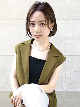 ヘアーアンジェ 伊達店(Hair ange) 【イルミナカラー×髪質改善TR】耳かけショートスタイル