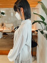 サーリー(SURLY)&nbsp;切りっぱなしボブ縮毛矯正酸性ストレートオリーブ中性ストレート