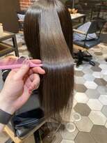 シェノン 梅田(CHAINON) 酸性縮毛矯正+プレミアムカラー