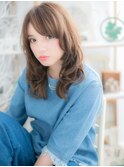 大人かわいいくびれヘア小顔マットブラウンc5越谷20代30代40代