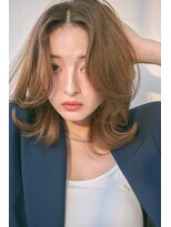 リトル エスタ 大名(little×esta)&nbsp;30代40代大人かわいいミディアムレイヤースタイル