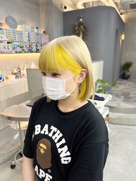 クリム(qulim) ベージュ×イエロー【フェイスフレーミング】