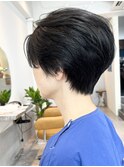 絶壁解消20代30代40代黒髪大人ショートボブ
