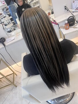 シャルム バイ アローズ 久留米店(CHARM BY AROSE) 大人可愛い透明感立体感グレージュ×エアストレート