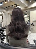 イヤリングカラーインナーカラーハイライトカラーレイヤーカット