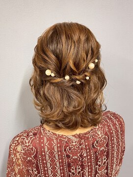 ヒュミ(hymy) 結婚式お呼ばれヘアセット/参列ヘアセット/ボブアレンジ