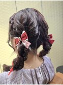 ラメがカワイイ編みおろし♪ツイン♪