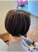 前髪/アンブレラカラー/こなれミディ/イメチェン/ウェーブパーマ
