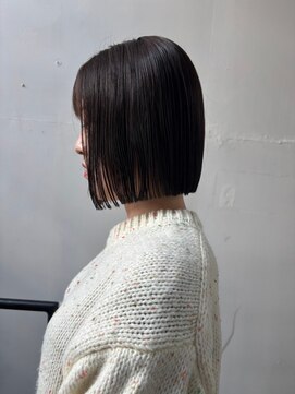 O 透明感×立体感 20代30代40代大人可愛い☆ぱつっとボブ