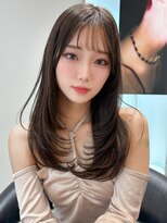 ロンドアンメゾン 原宿(Lond un Maison.)&nbsp;くびれヘア/アプリコットオレンジ/ハイライトカラー/ミディアム