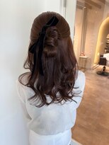 クオレア(CUOREA)&nbsp;大人可愛いリボンハーフアップ♪