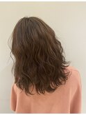 透明感ブラウンとレイヤー