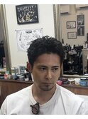 スパイキーショート　ピンパーマ