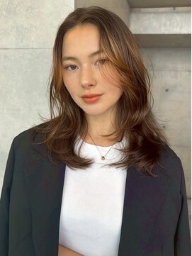 スクリーンギンザメゾン 銀座(SCREEN GINZA MAISON.) クラゲヘアー/小顔に見せるヘア/ココアベージュ/銀座