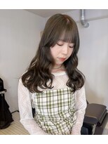 ベンジー 薬院大通店(benji)&nbsp;オリーブカラー×レイヤーカット