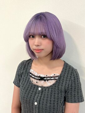 エトレ(etore) ケアブリーチ/ミディアムボブ/パープル