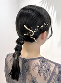タイト編みおろし/アレンジ/結婚式
