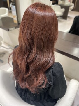 アメイジングヘアー 美沢店(AMAZING HAIR) ブリーチなし秋色カラー大人可愛いピンクへア