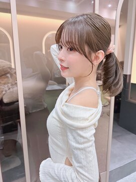 ミディアムレイヤーカット/レイヤー/顔周り/韓国/髪質改善/大宮