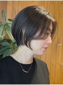武蔵小杉大人ショートボブ透明感カラー小顔レイヤーショートボブ