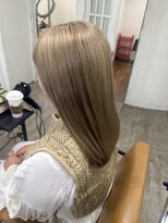 プライズ アイリス 池袋東口店(prize Iris) ミルクティーグレージュ池袋韓国ヘアタンバルモリダブルカラー